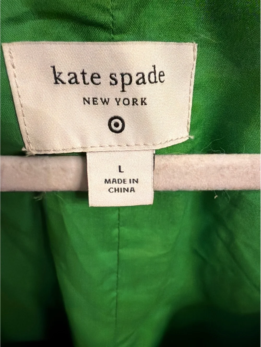 Kate Spade Green and White Floral Puff Sleeve Dress Size L